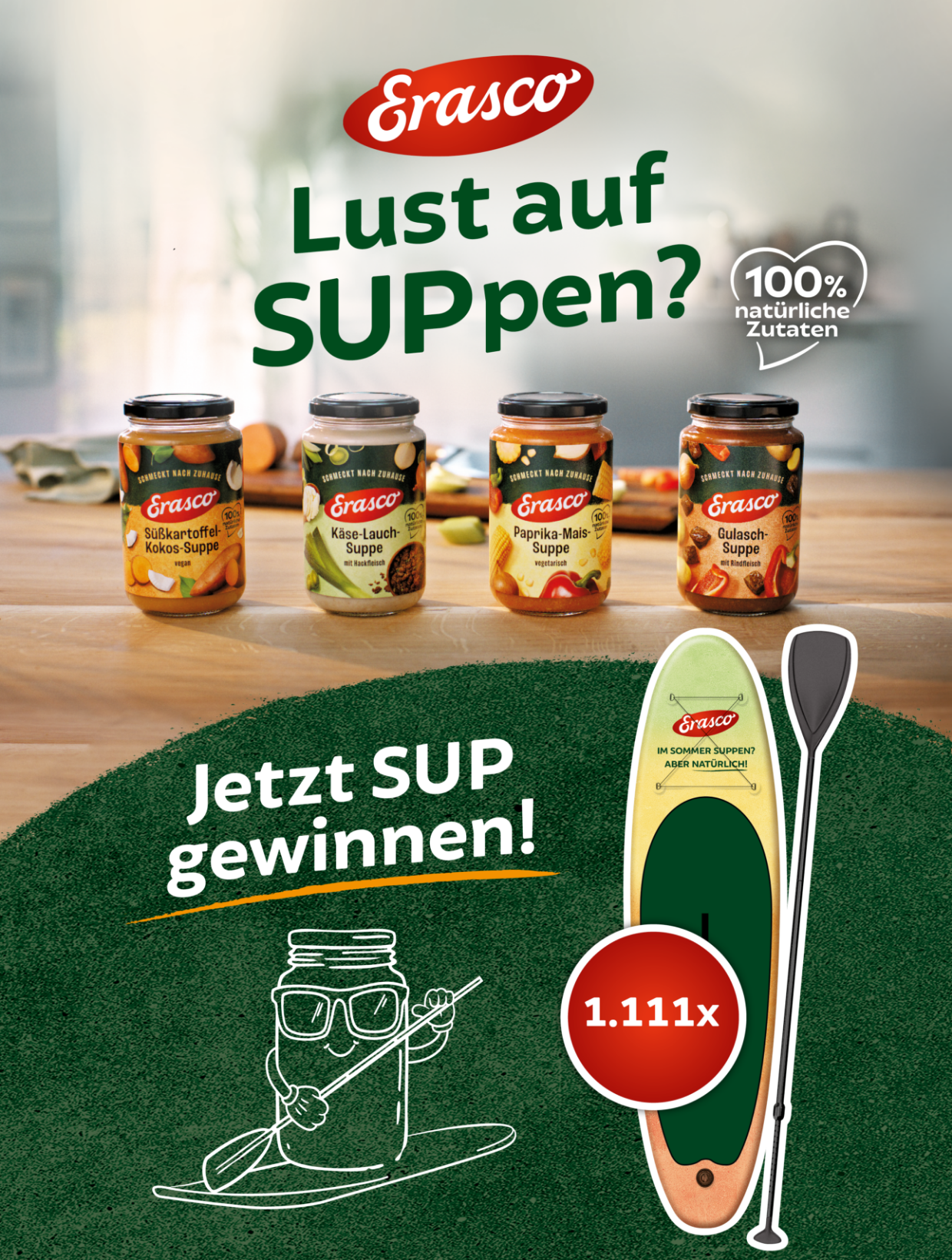 Jetzt ein ERASCO-SUP gewinnen!
